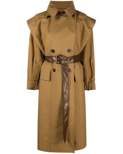 LVIR Neutral Detachable Sleeve Cotton Trench Coat - Women's - Cotton - Natural