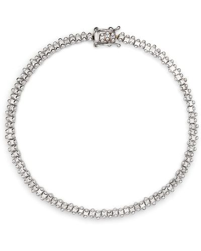Suzanne Kalan 18k White Gold Princess Diamond Bracelet - Women's - 18kt White Gold/diamond