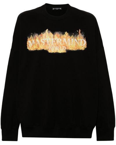 Mastermind Japan Fire Logo-print Sweatshirt - Black