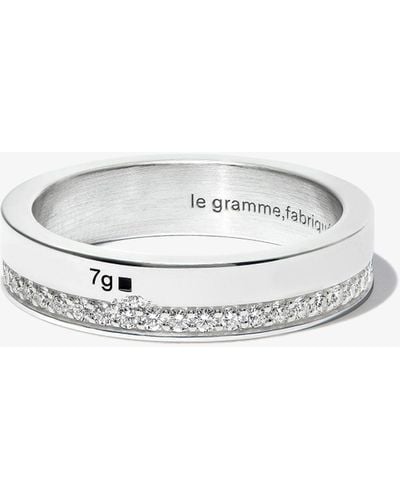 Le Gramme Sterling La 7g Polished Diamond Ring - White