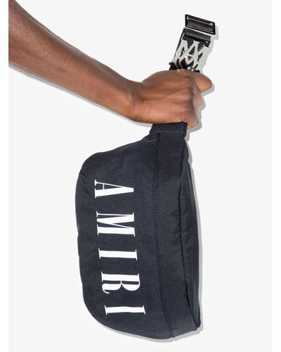Amiri Logo Print Belt Bag - Blue