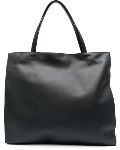 Maeden Blue Yumi Leather Tote Bag - Black