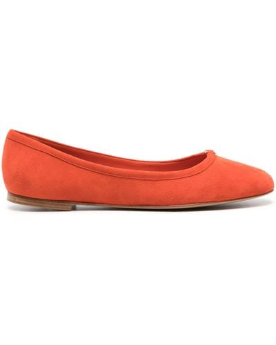 Chloé Marcie Suede Ballerina Shoes - Red