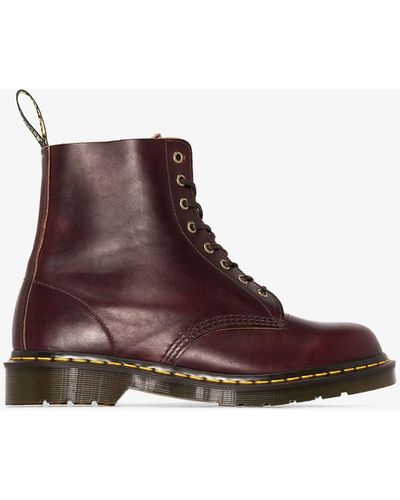 Dr. Martens 1460 Vintage Lace Up Boots - Red