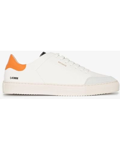 Axel Arigato Orange And Grey Clean 90 Suede - White