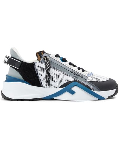 Fendi Flow Paneled Sneakers - Blue