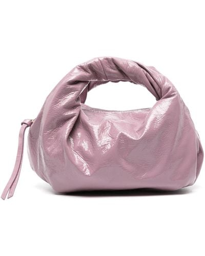 Dries Van Noten Twisted Leather Tote Bag - Women's - Cotton/leather - Pink