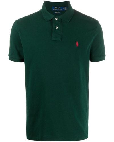 Polo Ralph Lauren Logo-embroidered Piqué Polo Shirt - Green