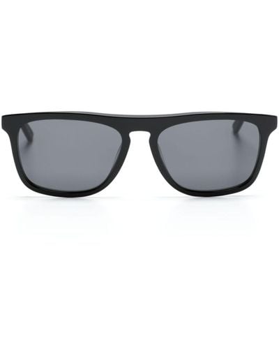 Saint Laurent Rectangle-frame Sunglasses - Men's - Acetate - Gray