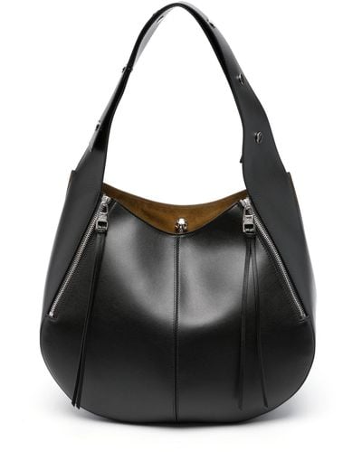 Alexander McQueen Skull Leather Shoulder Bag - Women's - Calf Leather - Black