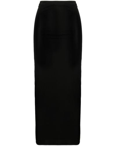 Louisa Ballou Strapless Midi Dress - Women's - Spandex/elastane/viscose - Black