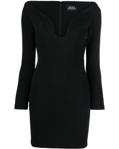 Solace London Uma Mini Dress - Black