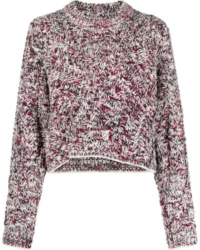 Isabel Marant Tima Mélange-effect Sweater - Red