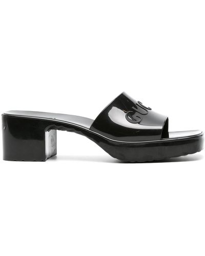 Gucci Rubber Slide - Black