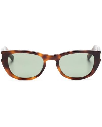 Saint Laurent Tortoiseshell Effect Sunglasses - Men's - Acetate/acrylic - Brown