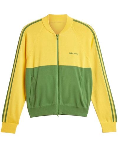 adidas X Wales Bonner Knitted Track Jacket - Unisex - Cotton - Yellow