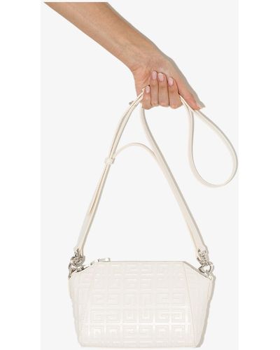 Givenchy White Antigona 4g Xs Leather Cross Body Bag