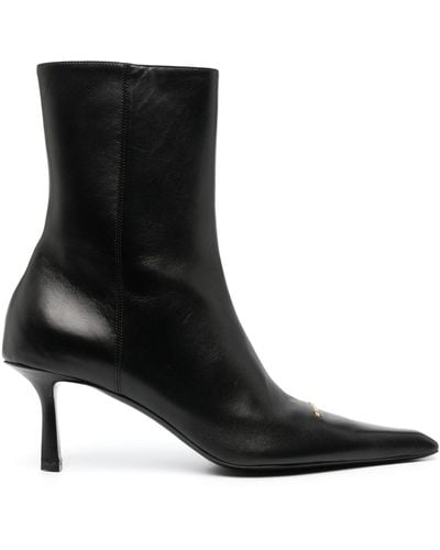Alexander Wang Viola 77mm Leather Boots - Black