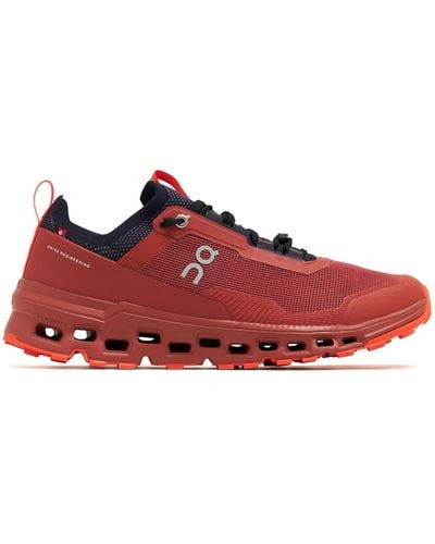 On Shoes Cloudultra 2 Panelled Trainers - Men's - Fabric/rubber - Red