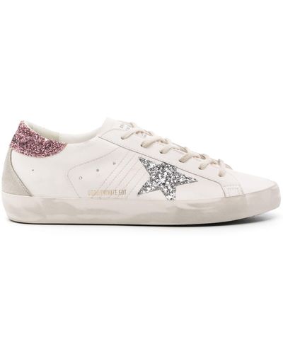 Golden Goose Super-star Leather Sneakers - White