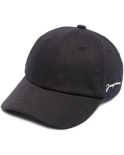Jacquemus La Casquette Brand-embroidered Cotton-twill Baseball Cap - Black