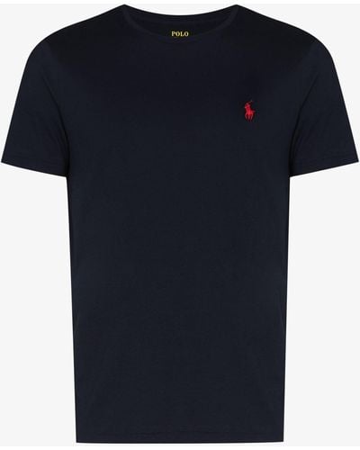 Polo Ralph Lauren Embroidered Logo Cotton T-shirt - Black
