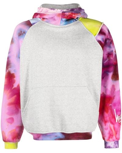 Stain Shade X Peter Simmonds Paneled Cotton Hoodie - Men's - Cotton - Pink