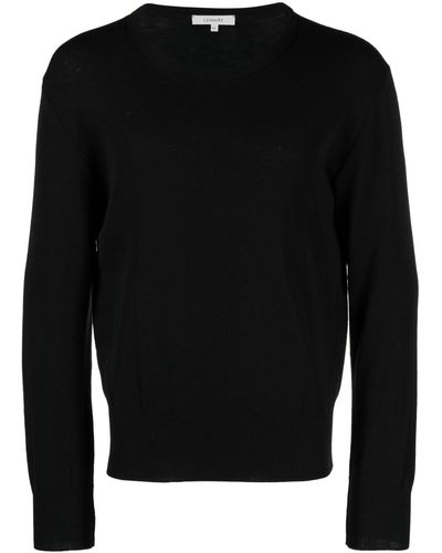 Lemaire Fine-knit Wool Jumper - Black