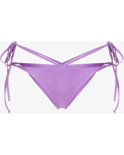 Frankie's Bikinis Halo Bikini Bottoms - Purple