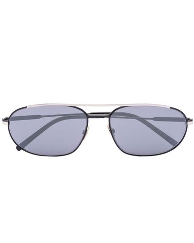 Saint Laurent Edgy Sl 561 Pilot-frame Sunglasses - Blue