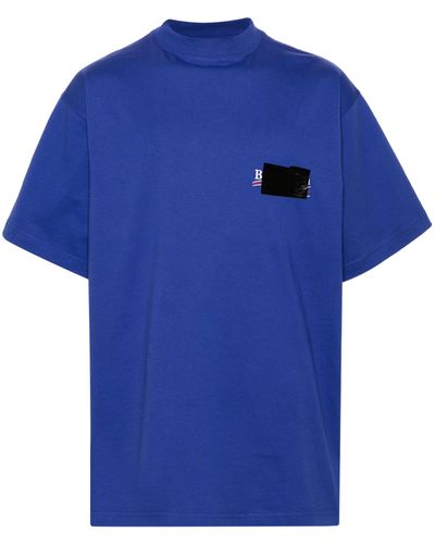 Balenciaga Gaffer Political Campaign Cotton T-shirt - Unisex - Cotton - Blue