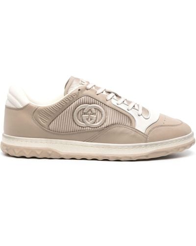 Gucci Leather Mac80 Trainers - Natural