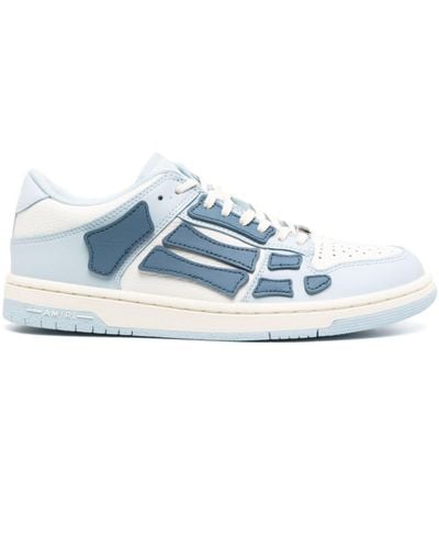 Amiri Skeleton Leather Low-top Trainers - Blue