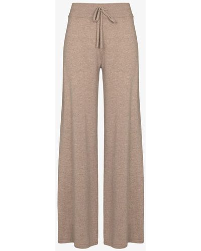 Lisa Yang Drawstring Cashmere Trousers - Women's - Cashmere - Natural