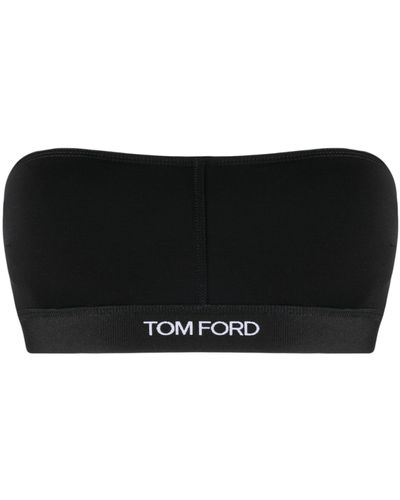 Tom Ford Logo Bandeau Bralette - Black