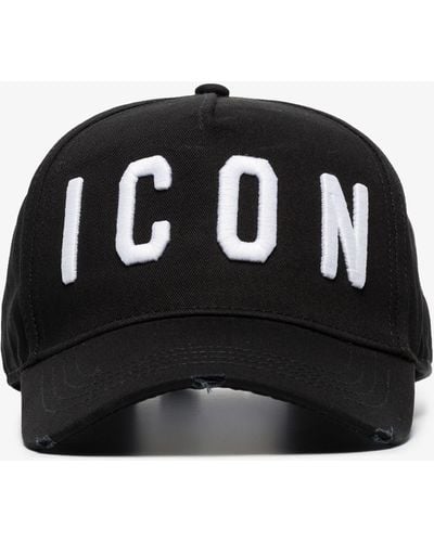 DSquared² Adjustable Men's Cotton Hat Baseball Cap Icon - Black