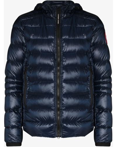Canada Goose Crofton Hooded Quilted Jacket - Men's - Duck Feathers/polyamide - Blue