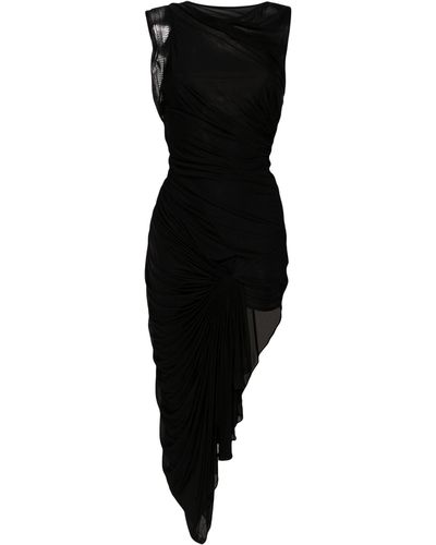 Christopher Esber Galathea Asymmetric Midi Dress - Black