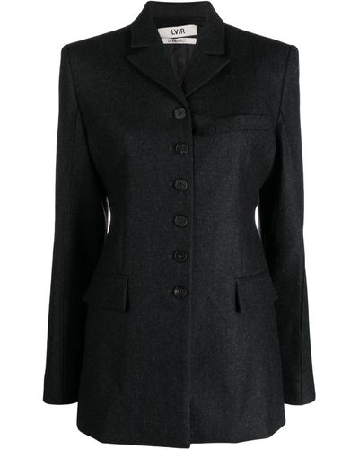 LVIR Fitted Wool Jacket - Black