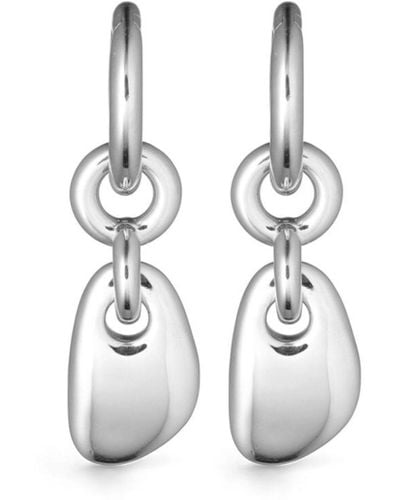 Otiumberg Sterling Lapillus Drop Earrings - White