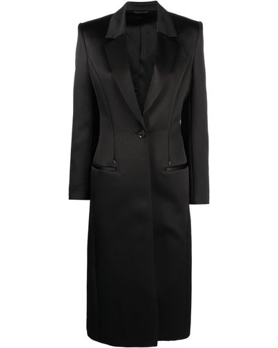 Givenchy Single-breasted Tailored Coat - Black