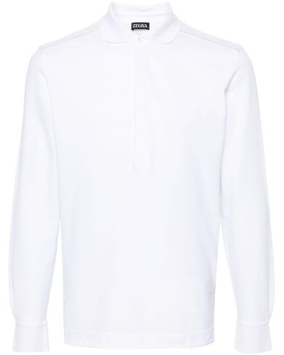 Zegna Cotton Polo Shirt - White