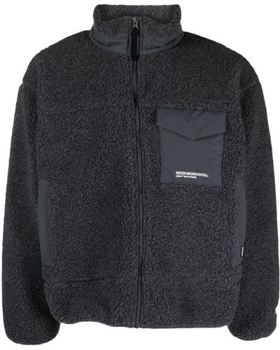 Neighborhood Boa Fleece Jacket - Black