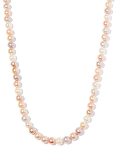Hatton Labs Pearl Chain Necklace - Men's - Sterling Silver - Natural