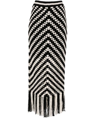 Zimmermann Halliday Crochet Skirt - Women's - Cotton/recycled Polyester/elastane - White