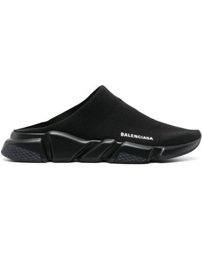 Balenciaga black cheap slip on