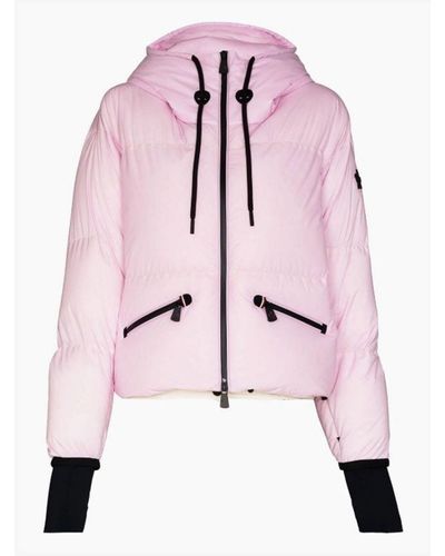 3 MONCLER GRENOBLE Pink Allesaz Quilted Ski Jacket