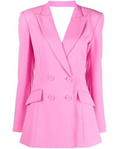 Monot Open-back Blazer Dress - Women's - Polyester - Pink