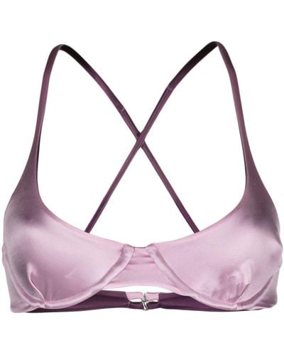 Isa Boulder Heart Bikini Top - Women's - Elastane/nylon/polyester - Purple