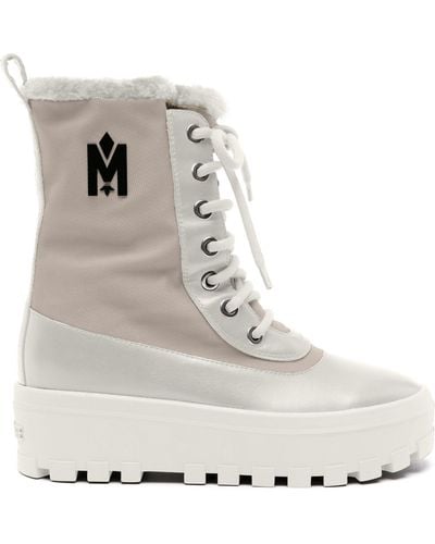 Mackage Hero Shearling Ankle Boots - Natural